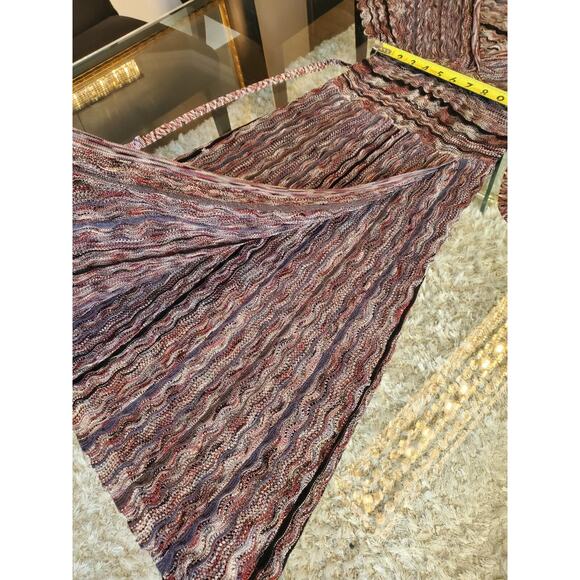 Laundry Women's Multicolor Viscose V-Neck Short Sleeve Knee Length Dress Large - Picture 7 of 13